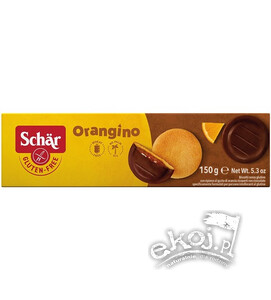 Orangino - biszkopty w czekoladzie bezglutenowe 150g Schar