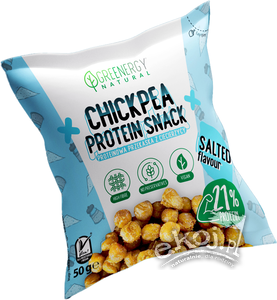 Przekąska proteinowa z ciecierzycy solona 50g Greenergy