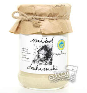 Miód rzepakowy Drahimski 350g Pasieka Fujarskich