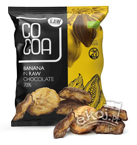 Banany w surowej czekoladzie BIO 70g Cocoa