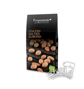 Migdały w polewie słony karmel bezglutenowe BIO 60g Benjamissimo
