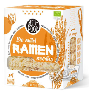 Makaron jaglany RAMEN bezglutenowy BIO 280g Diet-Food