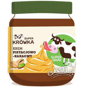Krem pistacjowo kakaowy bezglutenowy BIO 190g Super Krówka