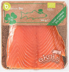 Łosoś irlandzki plastry wędzone na zimno BIO 100g B Salmon