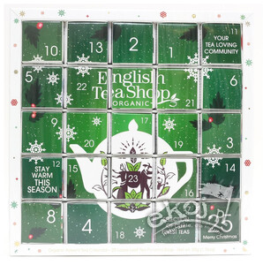 Zestaw herbatek Kalendarz Adwentowy zielony 25x2g BIO English Tea Shop