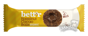 Kulki daktylowe z nadzieniem orzechowo-kakaowym bezglutenowe BIO 45g Bett'r