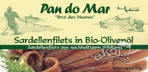 Anchois w BIO oliwie z oliwek 50g Pan do Mar
