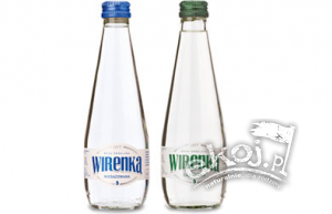 Woda w szklanej butelce zwrotnej źródlana niegazowana 0,3l skrzynka 24szt. Wirenka