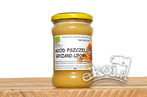 Miód gryczano-lipowy EKO 400 g Gospodarstwo Pszczelarskie Naturplon