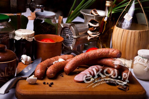 Kiełbasa czosnkowa podsuszana 2szt. Nowicki Naturalnie