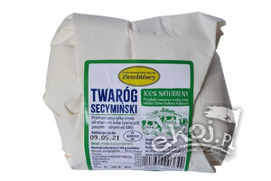 Twaróg secymiński Z ZIOŁAMI ok. 180g Ziembiński