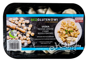 Uszka z borowikiem BEZGLUTENOWE mrożone 220g Bezglutenowi