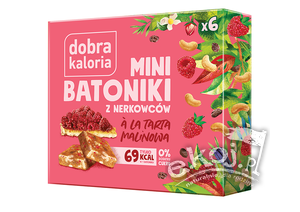 Batoniki mini z nerkowców a'la tarta malinowa 6x17g Dobra Kaloria