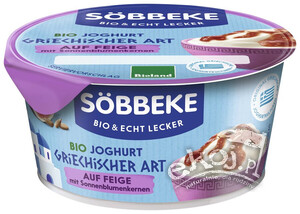 Jogurt typu greckiego z figami i słonecznikiem BIO 150g Sobbeke