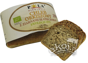 Chleb orkiszowy z ziarnami słonecznika BIO 350g Piekarnia Pola