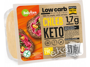 Chleb krojony KETO o obniżonej ilości węglowodanów bezglutenowy 190g Balviten