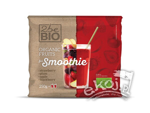 Smoothie mieszanka czerwone owoce mrożone BIO 250g 2beBIO