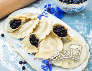 Pierogi z jagodami 400g Kowal