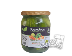 Ogórki małosolne ekologiczne 520ml Dobrodziej
