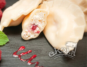 Pierogi z malinami i twarogiem 400g Kowal