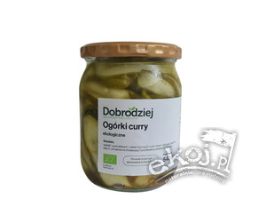 Ogórki w zalewie curry BIO 540ml Dobrodziej