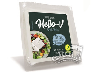 Roślinna alternatywa sera białego kostka 200g Hello-V