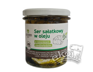 Ser sałatkowy w oleju z czosnkiem niedźwiedzim BIO 275g Juchowo
