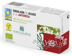 Sałatka z alg morskich w sosie japońskim BIO 120g Porto Muinos