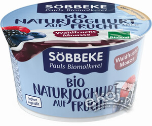 Jogurt z musem z owoców leśnych 3,8% tł. EKO 200g Sobbeke