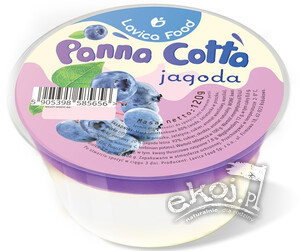 WYPRZEDAŻ Deser panna cotta z jagodami 120g Lavica Food