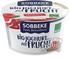 Jogurt z musem malinowym 3,8% tł. EKO 200g Sobbeke