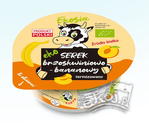 Serek brzoskwiniowo-bananowy BIO 120g Ekołukta