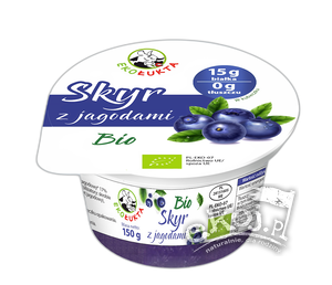 Jogurt Skyr typu islandzkiego z jagodami BIO 150g Eko Łukta