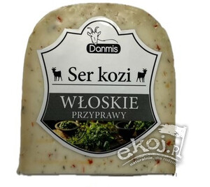 Kozi ser dojrzewający z włoskimi przyprawami 200g Danmis