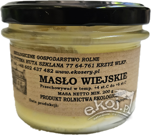 Masło wiejskie ekologiczne 200g Farma pod Świerkami