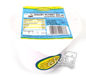 Jogurt secymiński wiśniowy 150ml Ziembińscy
