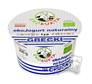 Jogurt naturalny typ Grecki EKO 200g Eko Łukta