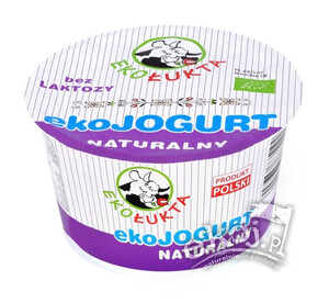 Jogurt naturalny BEZ LAKTOZY BIO 180g Ekołukta