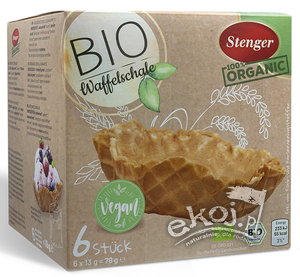 Miseczki waflowe do lodów BIO 6x13g Stenger