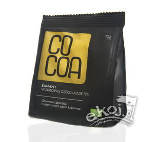 Banany w surowej czekoladzie EKO 70g Cocoa