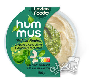 Hummus pesto al basilico 160g Lavica Food