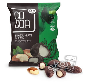Orzechy brazylijskie w surowej czekoladzie BIO 70g Cocoa