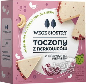 Toczony z nerkowców z czerwonym pieprzem 140g Wege Siostry