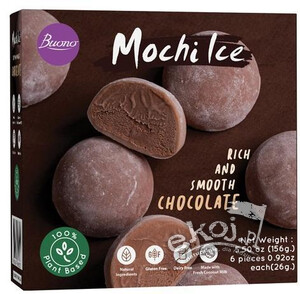 Lody mochi ice chocolate bezglutenowe (6x26g) 156g Buono