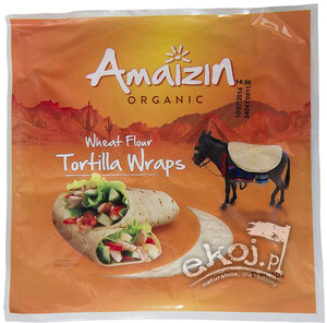 Tortilla wraps pszenna BIO 240g Amaizin