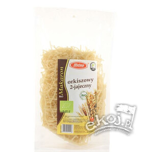 Makaron orkiszowy dwujajeczny wstążka cienka BIO 250g Malwa