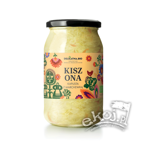 Kapusta kiszona z marchewką BIO 900g (800g) Delikatna (Zakwasownia)