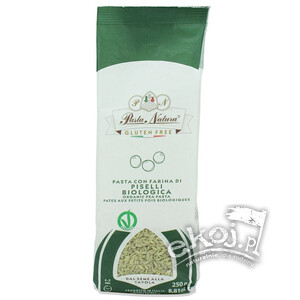 Makaron proteinowy z grochu risoni bezglutenowy BIO 250g Pasta Natura