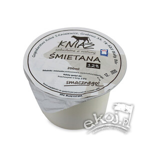 Śmietana 12% mała BIO 200ml Eko Kniaź