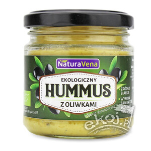 Hummus z oliwkami BIO 185g Naturavena